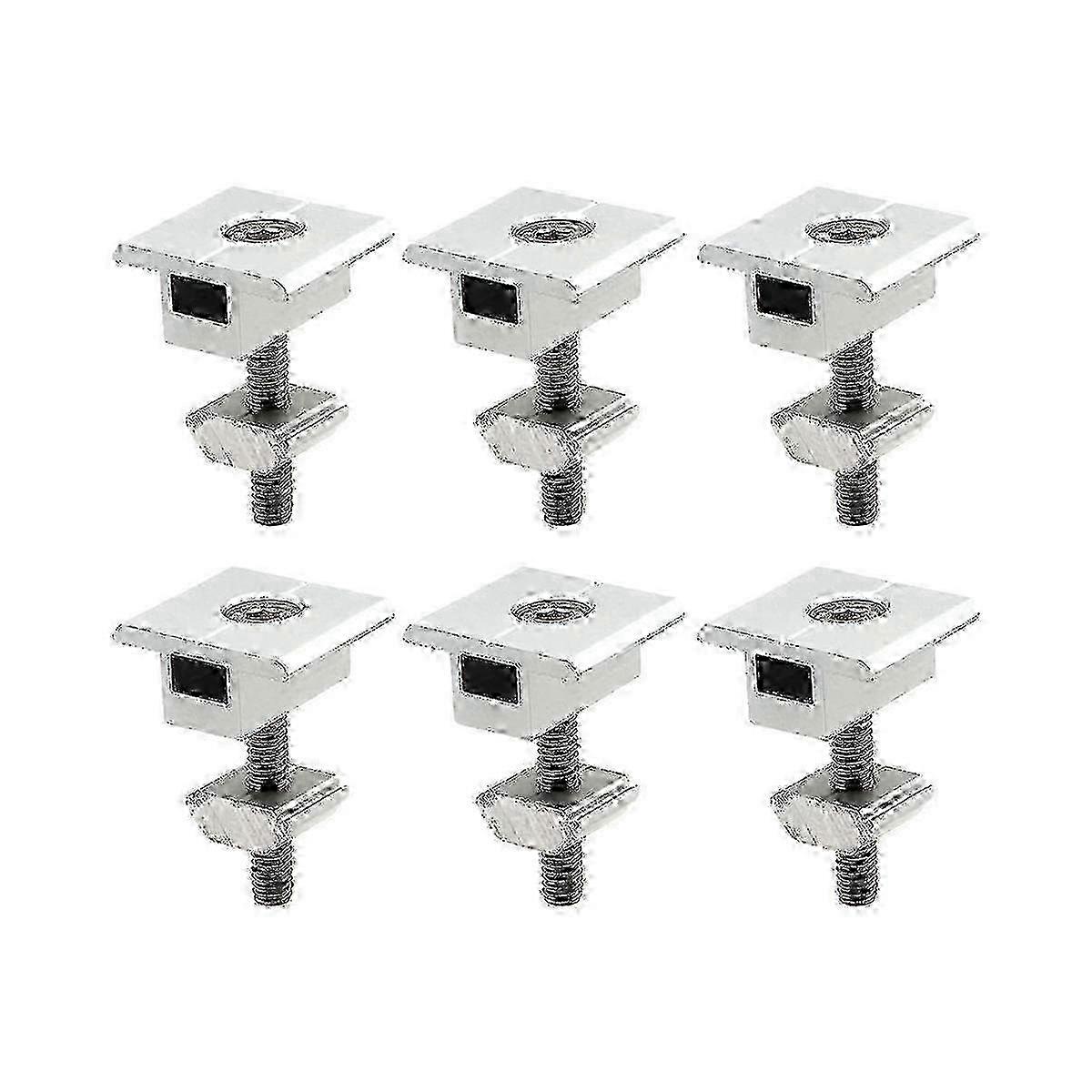 10 Pack Adjustable T-Shaped Solar Panel Mounting Brackets for 30mm PV Modules
