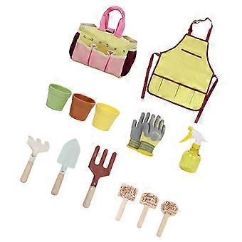 Pretend Garden Tool Set for Children, Hand Shovel Hand Rake and Cultivator for Screen-Free Gardening Stories and Manual Imaginative Use Multicolor