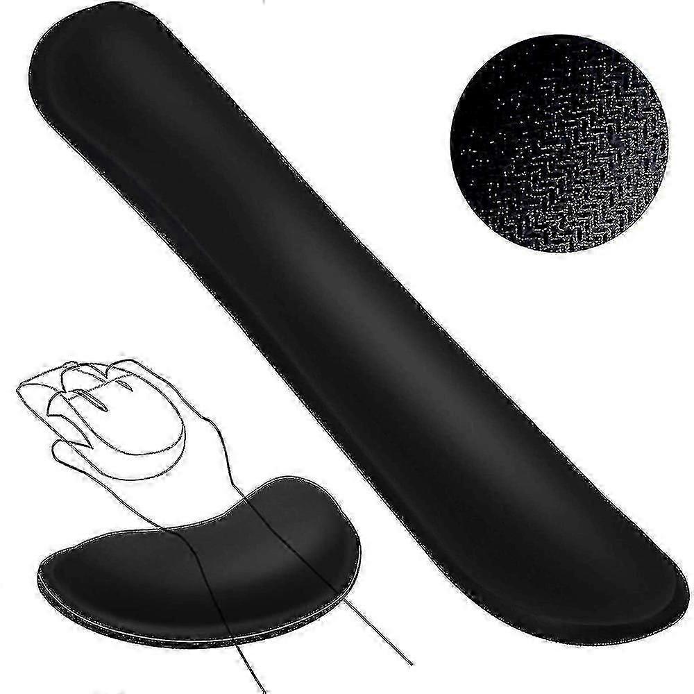 Computer Keyboard And Mouse Pad Support Memory Foam Set Easy Typing