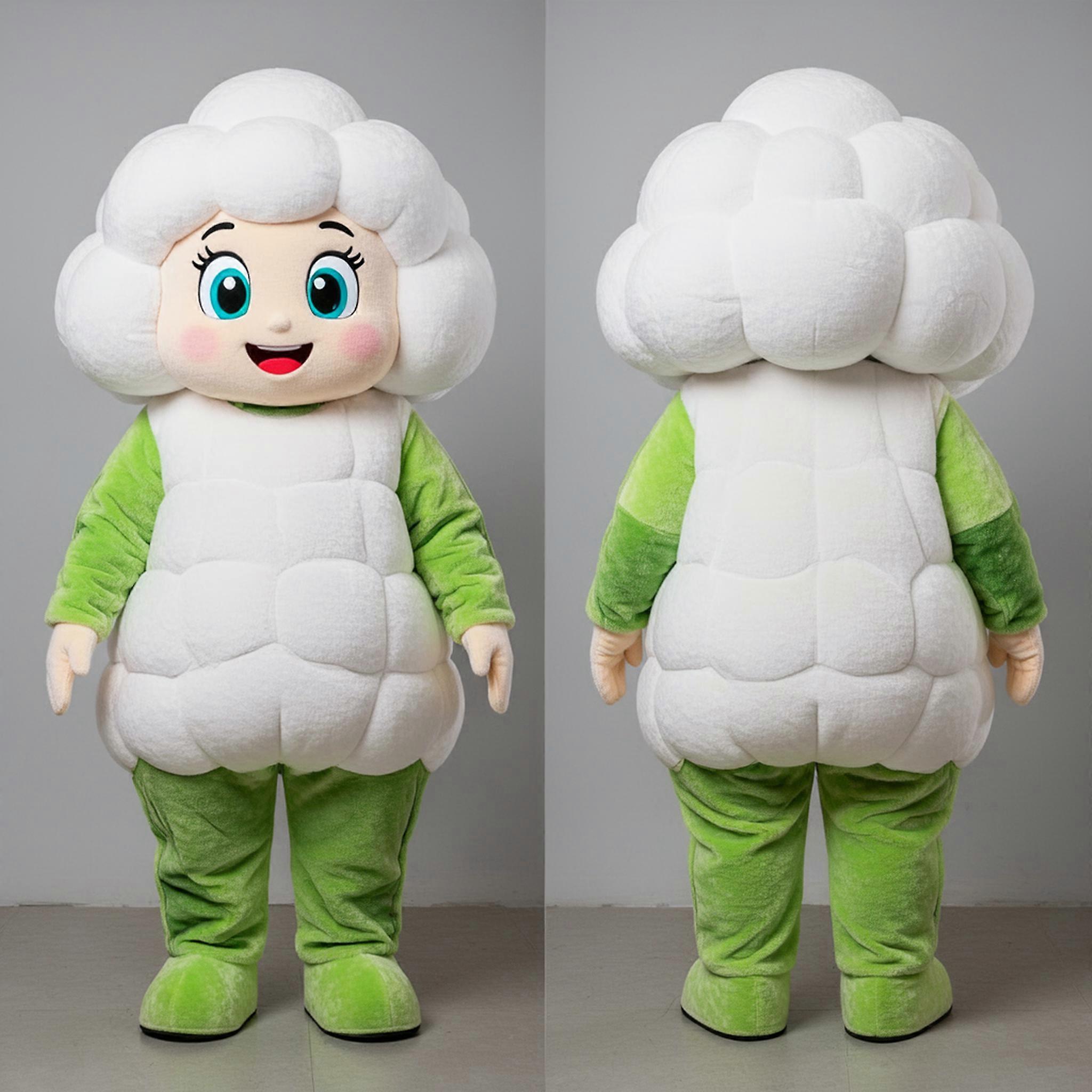 MASTICOT White Rounded Cauliflower Mascot