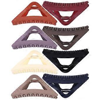 Triangle Claw Clips Hair Accessories for Women 8Pcs Decorative Hair Clips Assorted