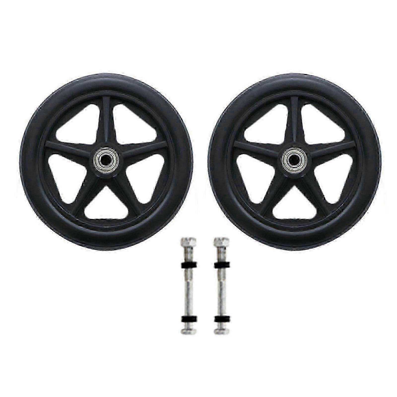 Universal front wheel for wheelchairs - 2pcs 6-8in solid tire caster