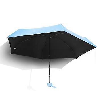 Lightweight Compact Travel Umbrella UPF50+ Sun Protection Waterproof WindResistant Dark Green