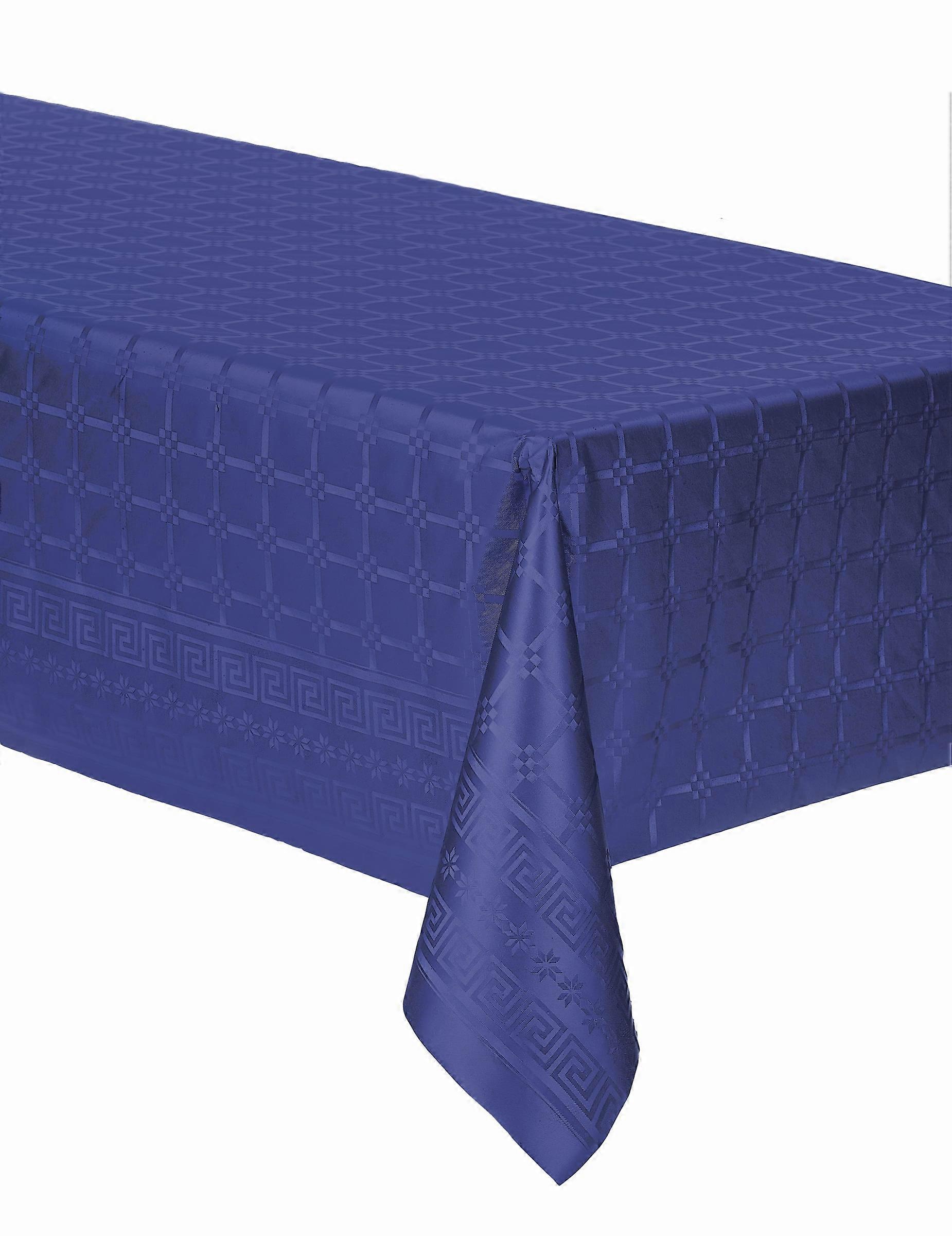 Navy blue damask paper roll tablecloth 6 m