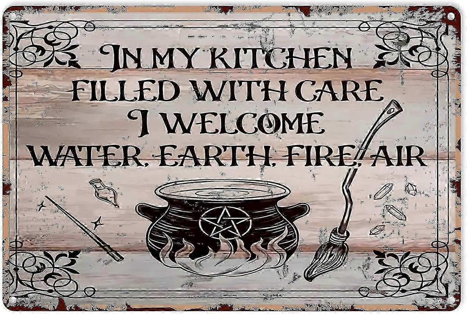 Weatherproof Witch Metal Wall Decor