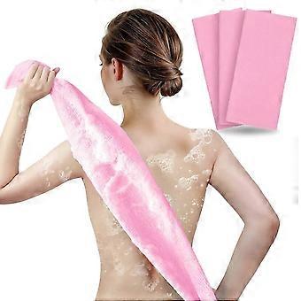 3er-Pack 35-Zoll-Rückenpeeling-Waschlappen im japanischen Stil für den Körper