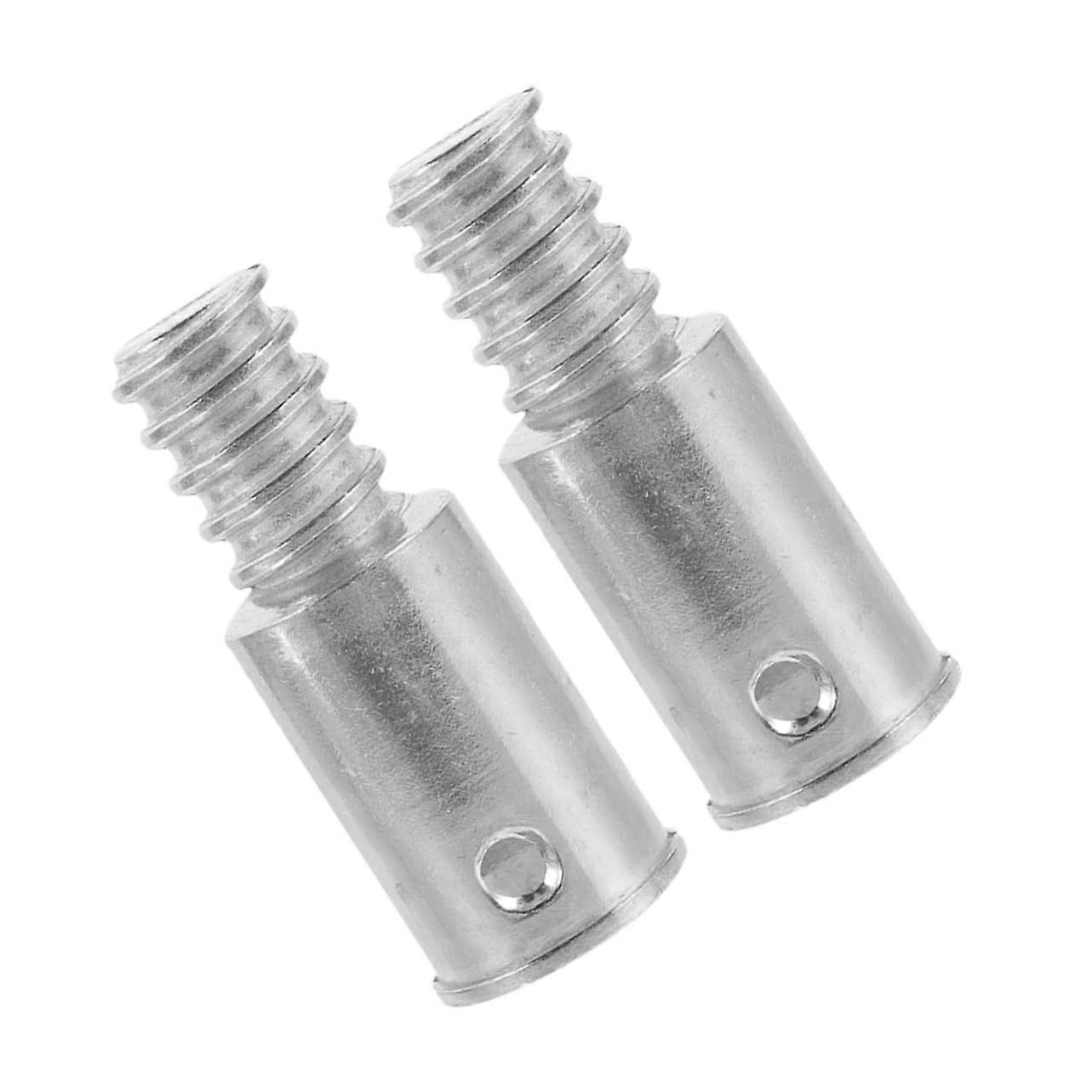 Aluminum Broom Handle Adapter with Quick Thread Conversion, Universal Mop Tip Replacement, Durable Use