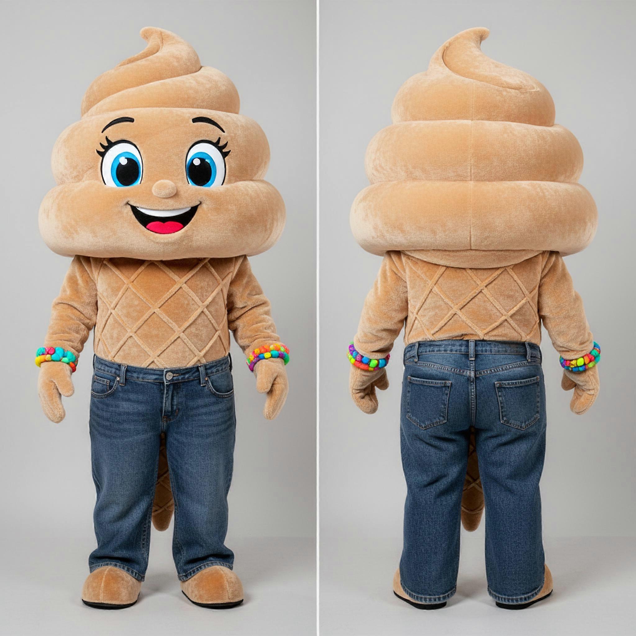 MASTICOT Velvety Tan Ice Mascot