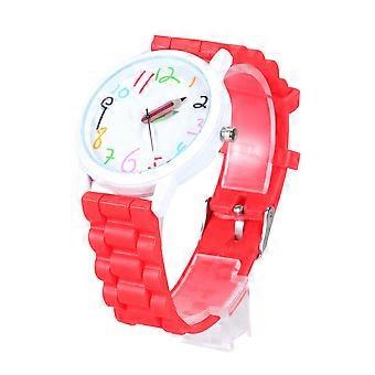Digital Pencil Watch Fashion Kids Watch for Kids 1Pcs Red Creative Design