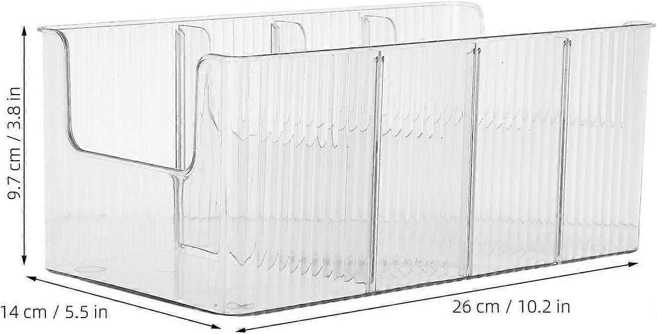 2pcs Acrylic Belt Storage Box with Adjustable Compartments