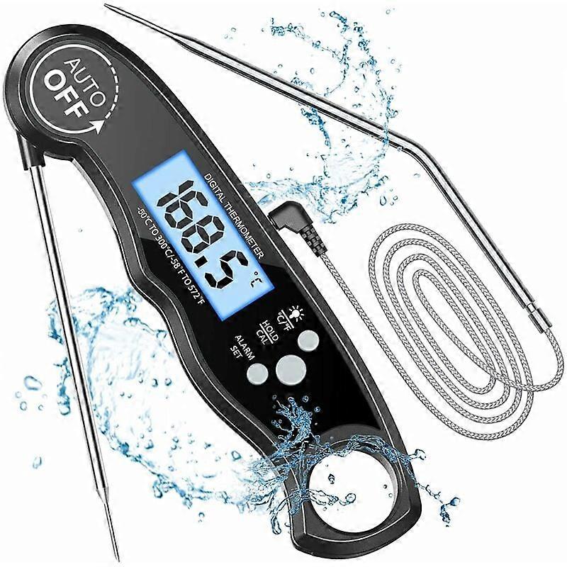 Instant-Read, Waterproof, Calibratable Digital Food Thermometer