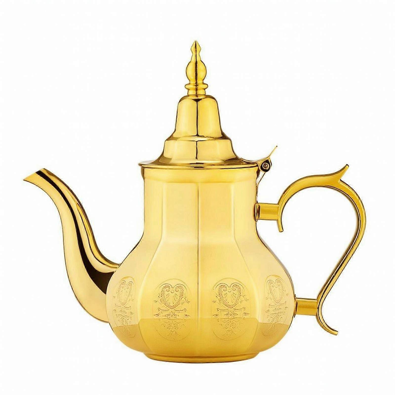 Middle Eastern Coffee Pot Ornate Middle Eastern Teapot Embossed for Entertaining