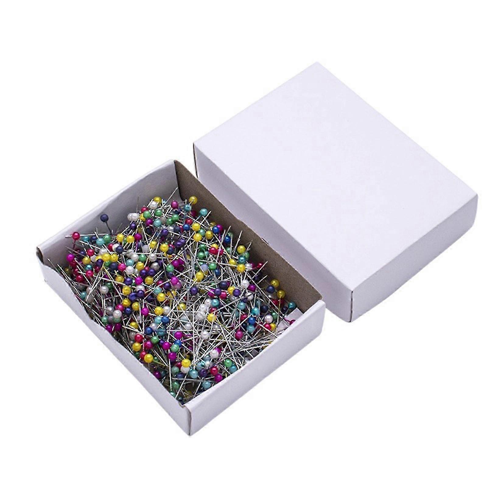 800Pcs Colored Round Head Sewing Pins