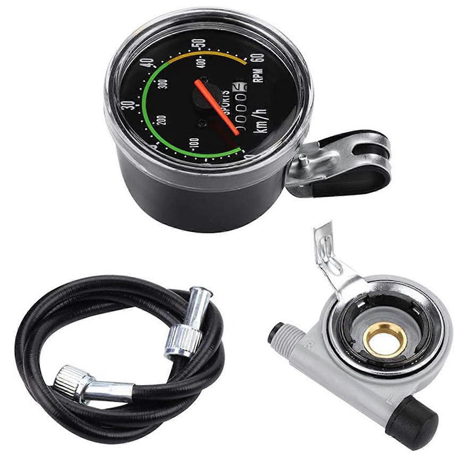 Wired Analog Bike Computer Speedometer