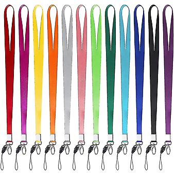 15 Pcs Detachable Lanyard Lanyard Neck Strap Keychain Lanyard Badge Lanyard  Random Color