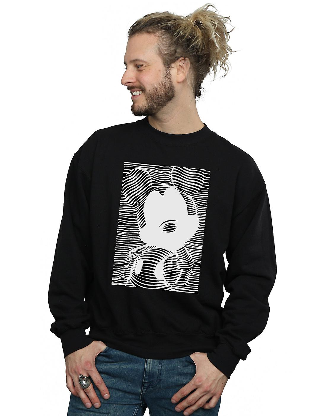 Disney Men's Mickey Mouse Lines Sweatshirt