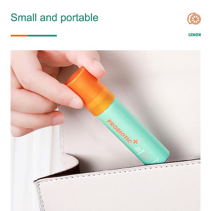 Fresh Breath Mouth Freshener Spray Lemon Mint Citrus Odor Lasting Portable for Removing Bad Breath
