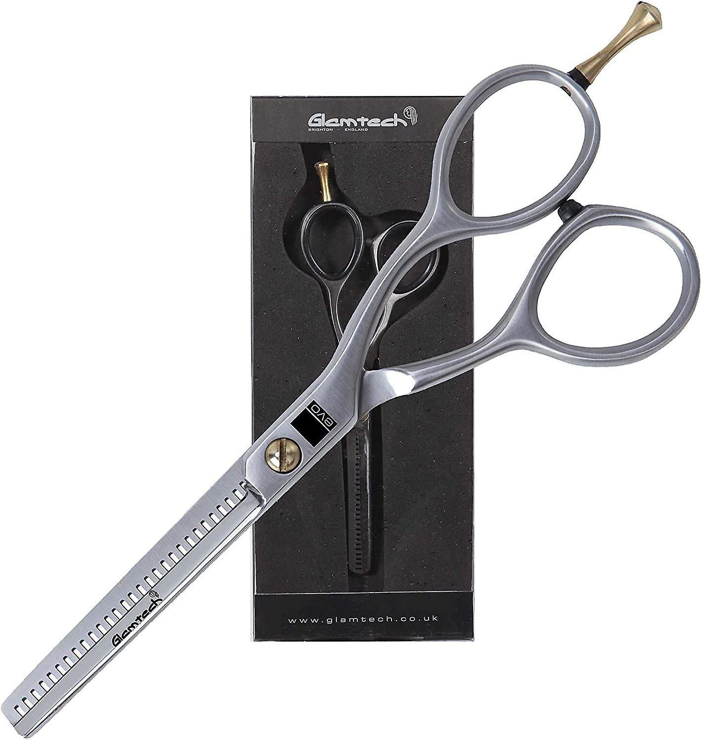 Tesoura de Desbaste Profissional Glamtech 5.5 Polegadas Lâminas Barber Saloon Grooming