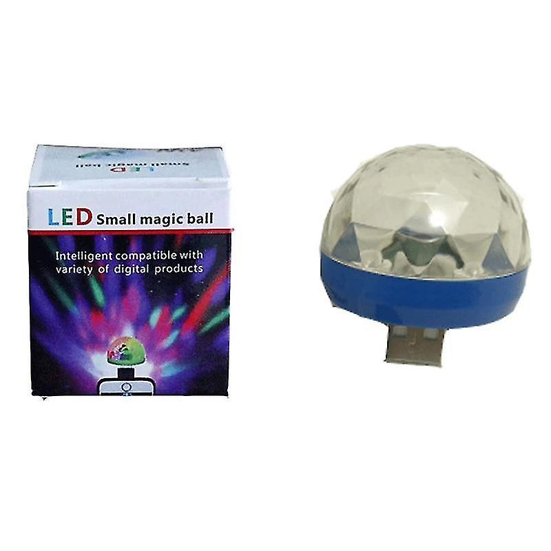 D Mini Usb Rgb Led Disco Stage Light Portable For Mobile Phone