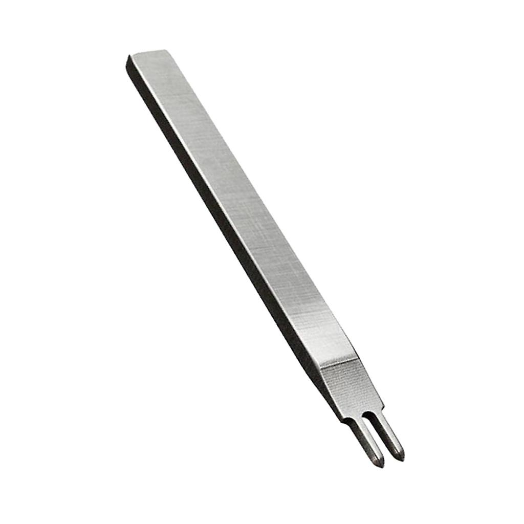Leather Craft Tools Diamond Hole Punch Stitching Chisel 4mm 6 Prong Silver