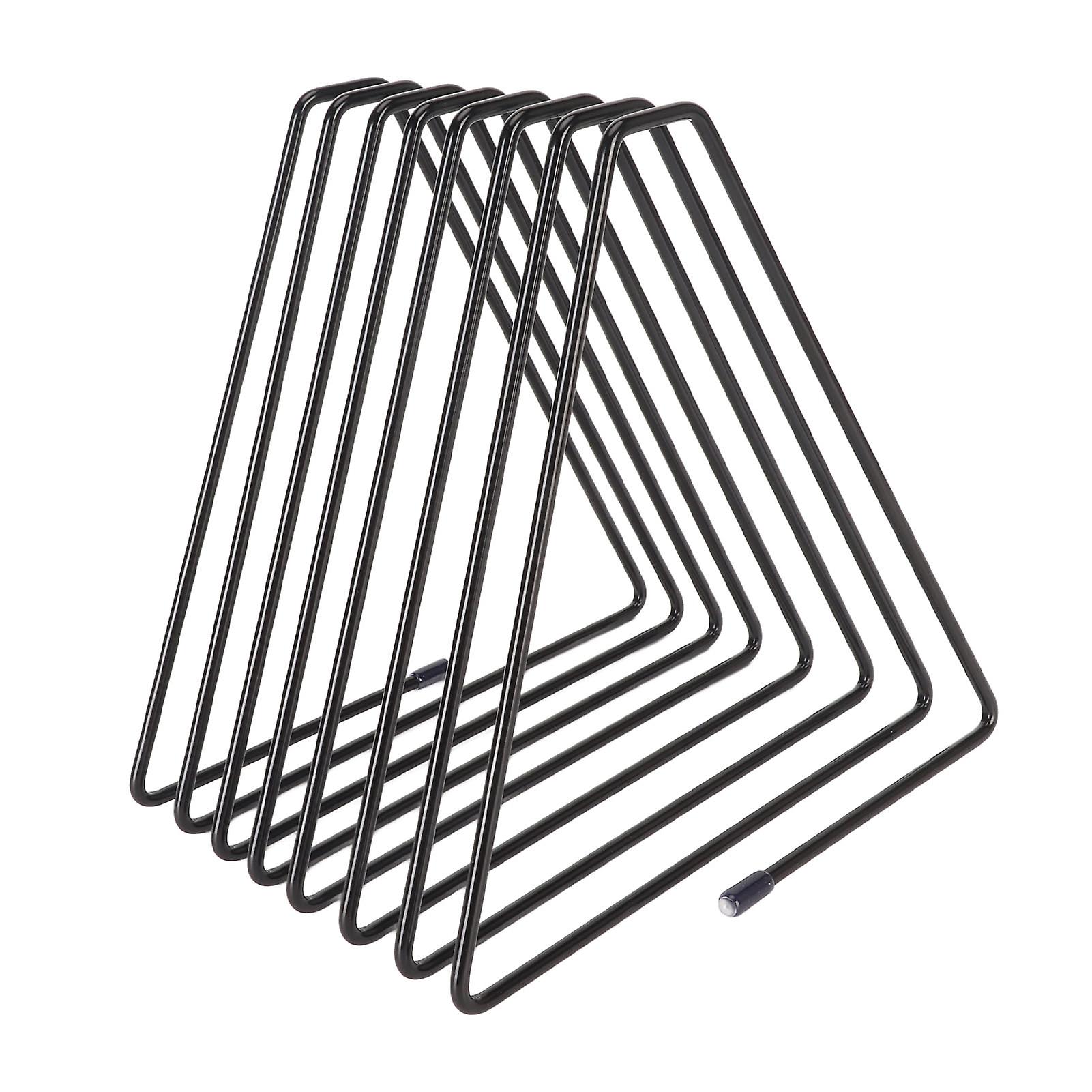 Retractable Book Ends 1.0 to 2.6in Spacing Triangular Electroplated Metal Book Stoppers for Family Office Dormitory