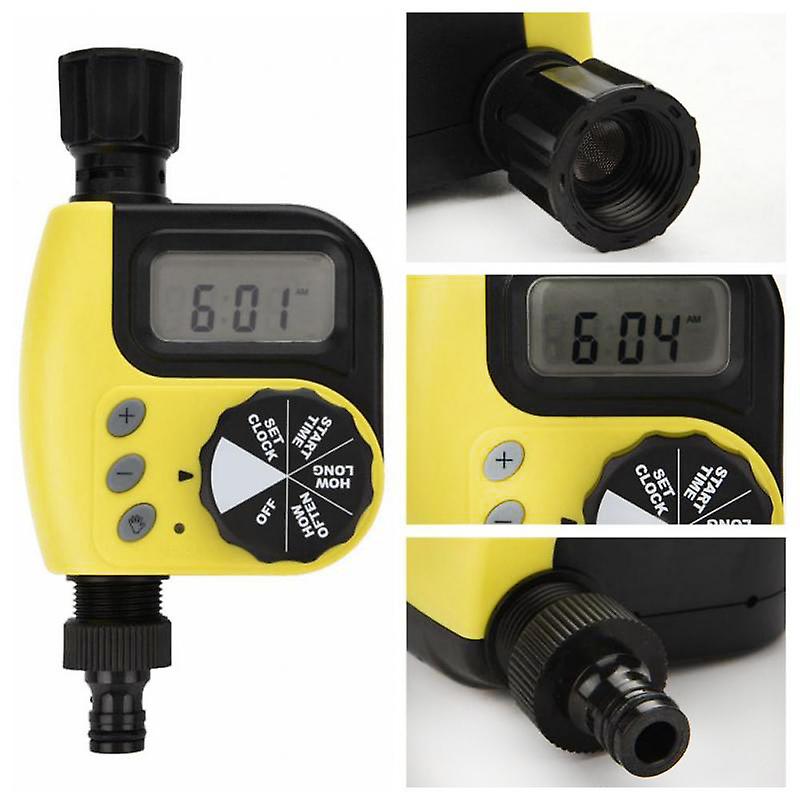 Automatic watering timer, sprinkler controller, irrigation timer yellow 14.5*10*6.5cm