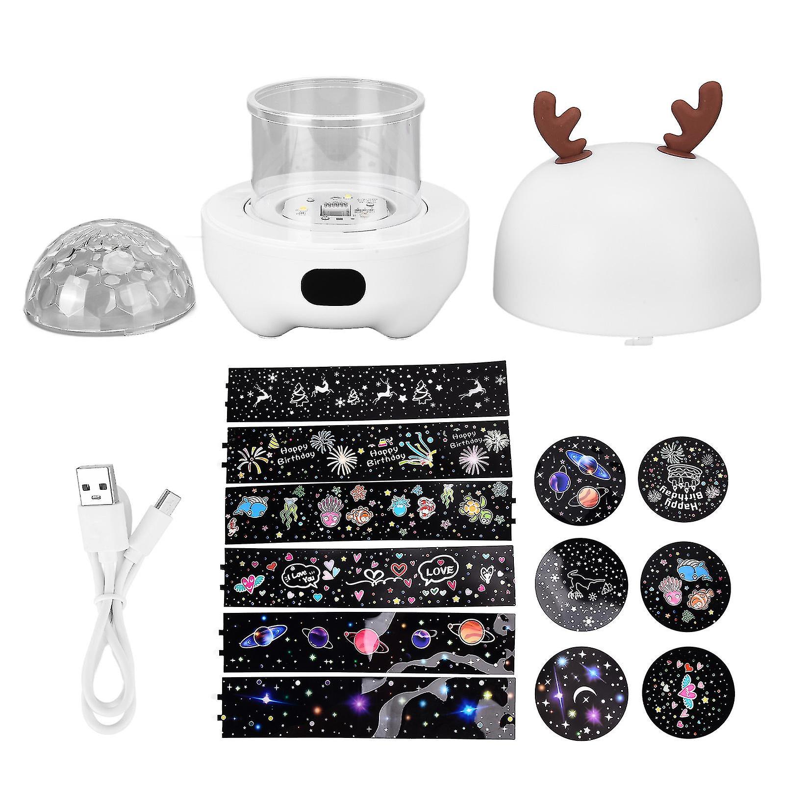 Speaker Night Light 360 Rotating Projection Clear Projection Multifunctional Computer Speakers