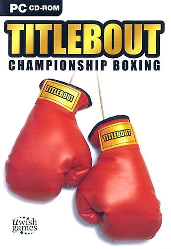 Title Bout Championship Boxing (PC CD) - New & Sealed