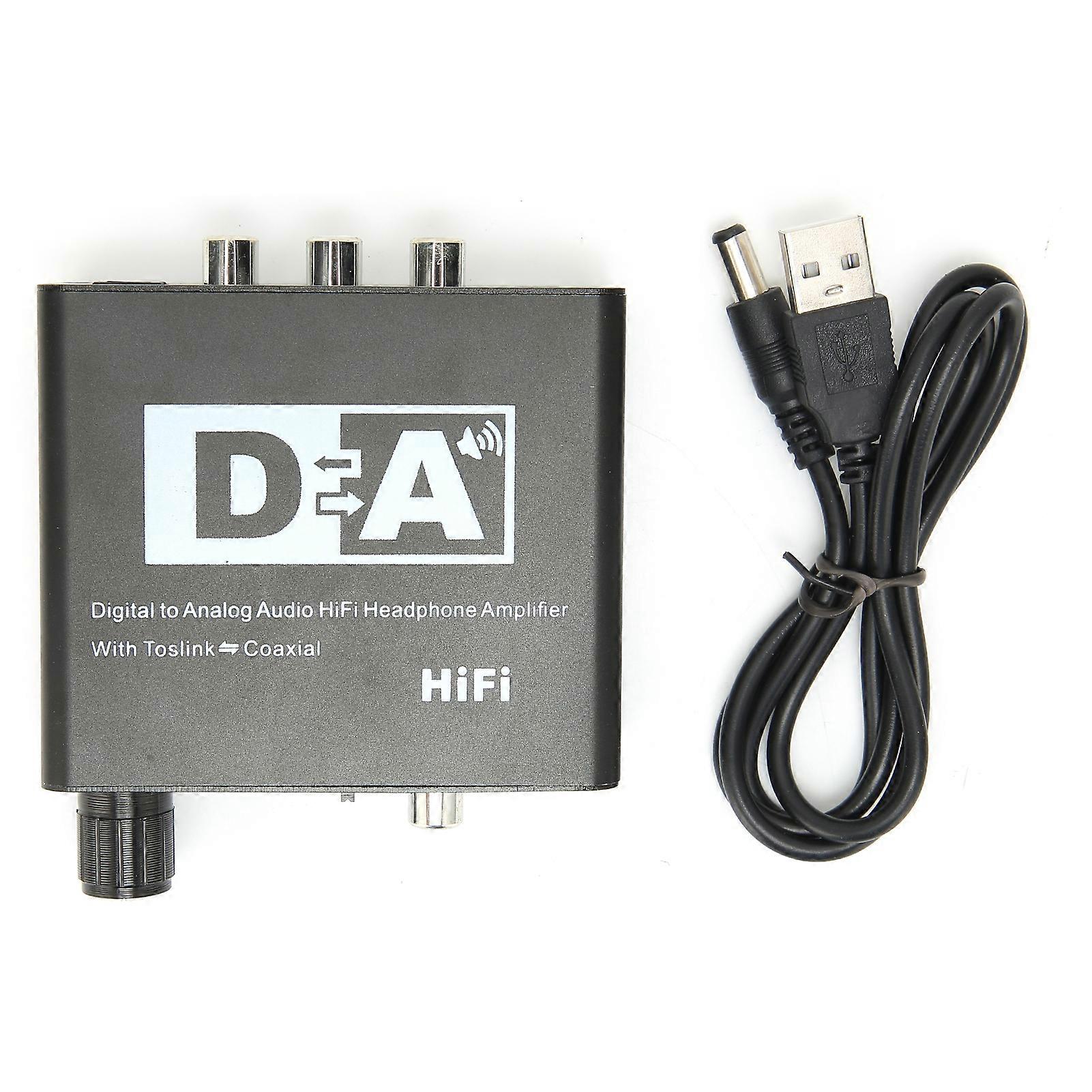 Digital To Analog Audio Transformer, Professional Optical To Rca Male Cable Ensuring Uncompressed Digital Audio Signal Output For Hdtv, Dvd, Blu-ray