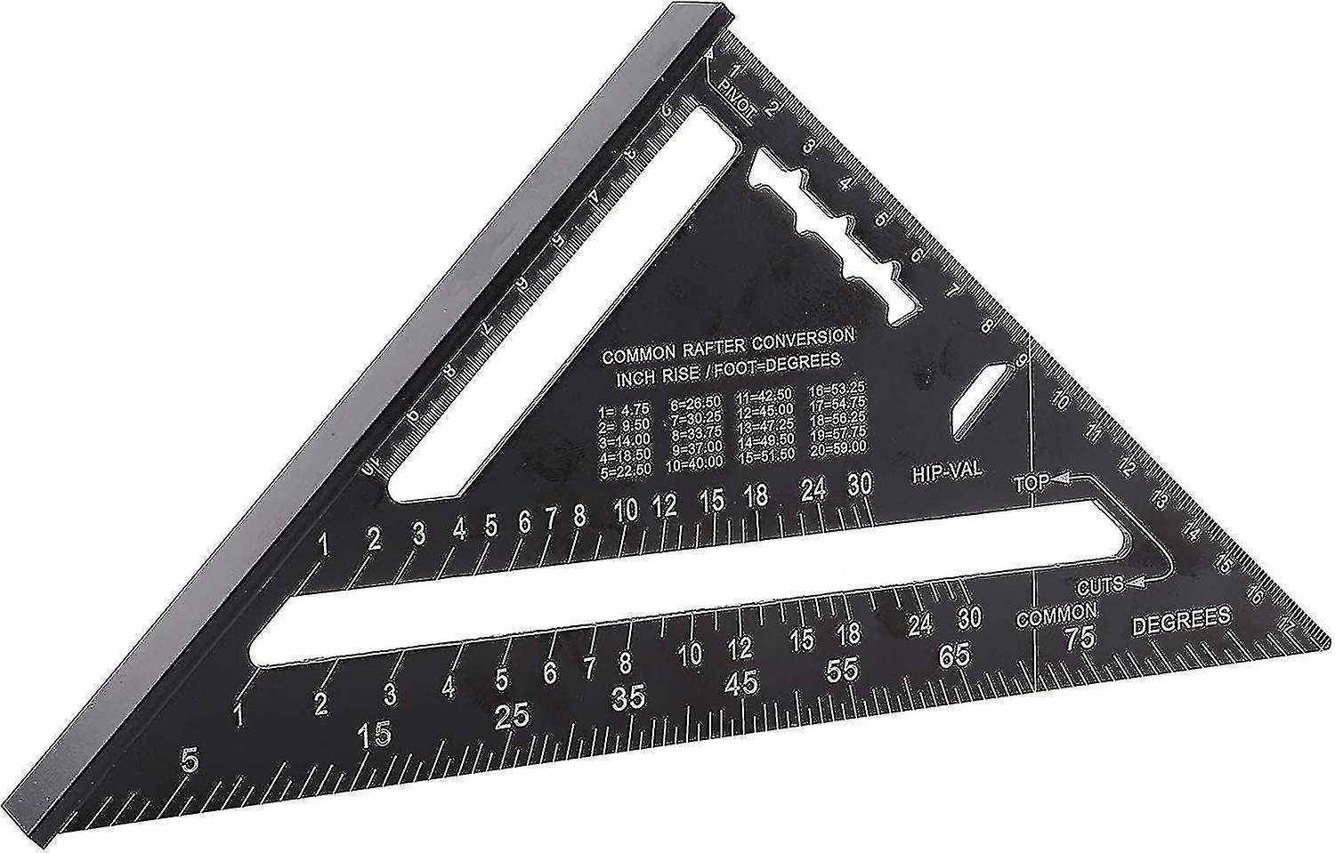 7 -inch Speed Square Layout Tool, Aluminum Alloy Triangle Corner Corner