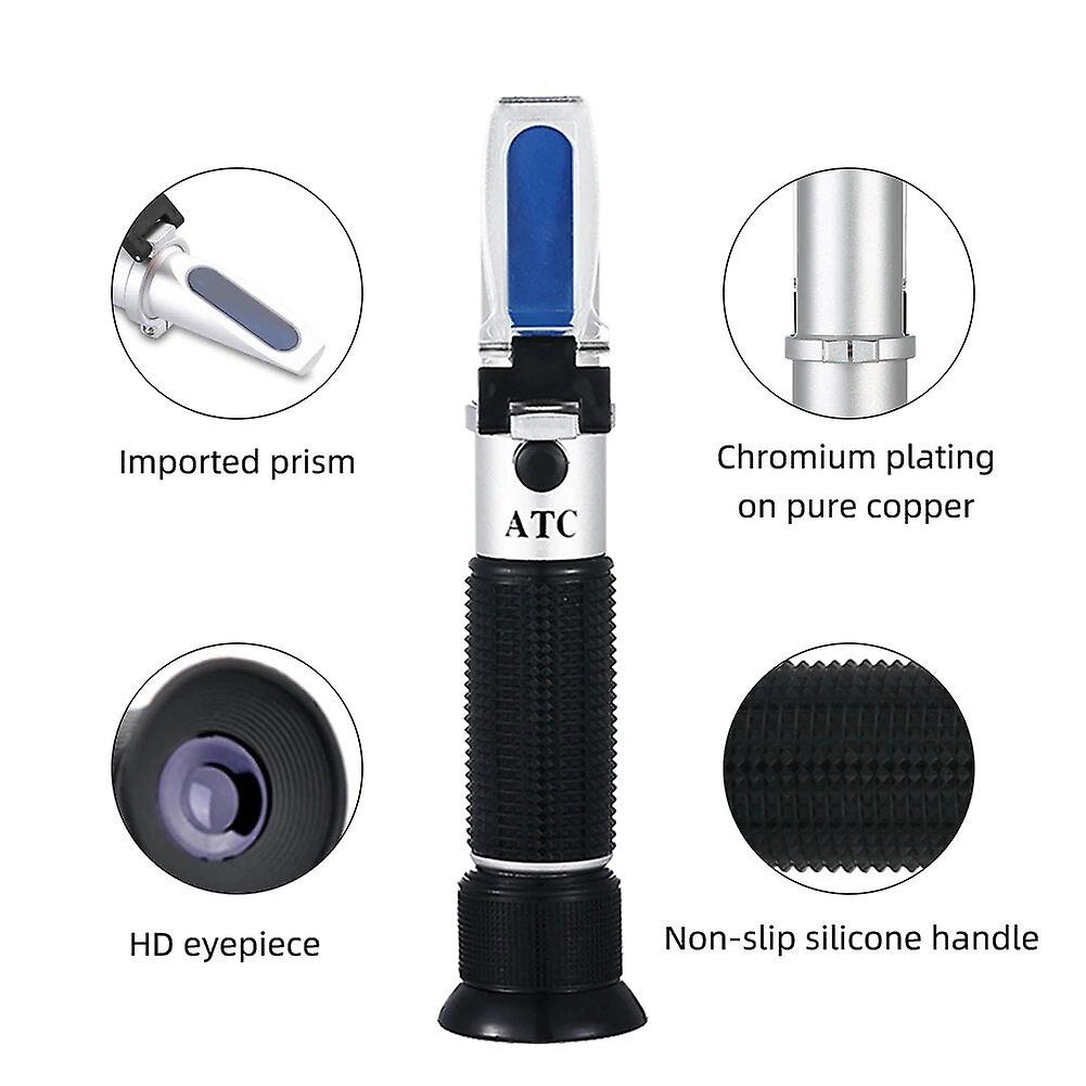 Yieryi Handheld 10-30% Water Honey Refractometer Atc Honey Concentration Meter Honey Moisture Meter With Calibration Liquid