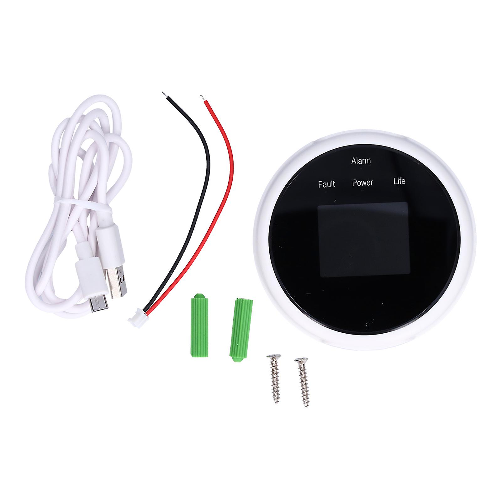 USB-Powered Gas Detector with LCD Display and Mobile App for Safety