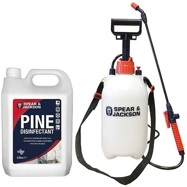 Spear & Jackson Pine Disinfectant Concentrate with 5L General Sprayer