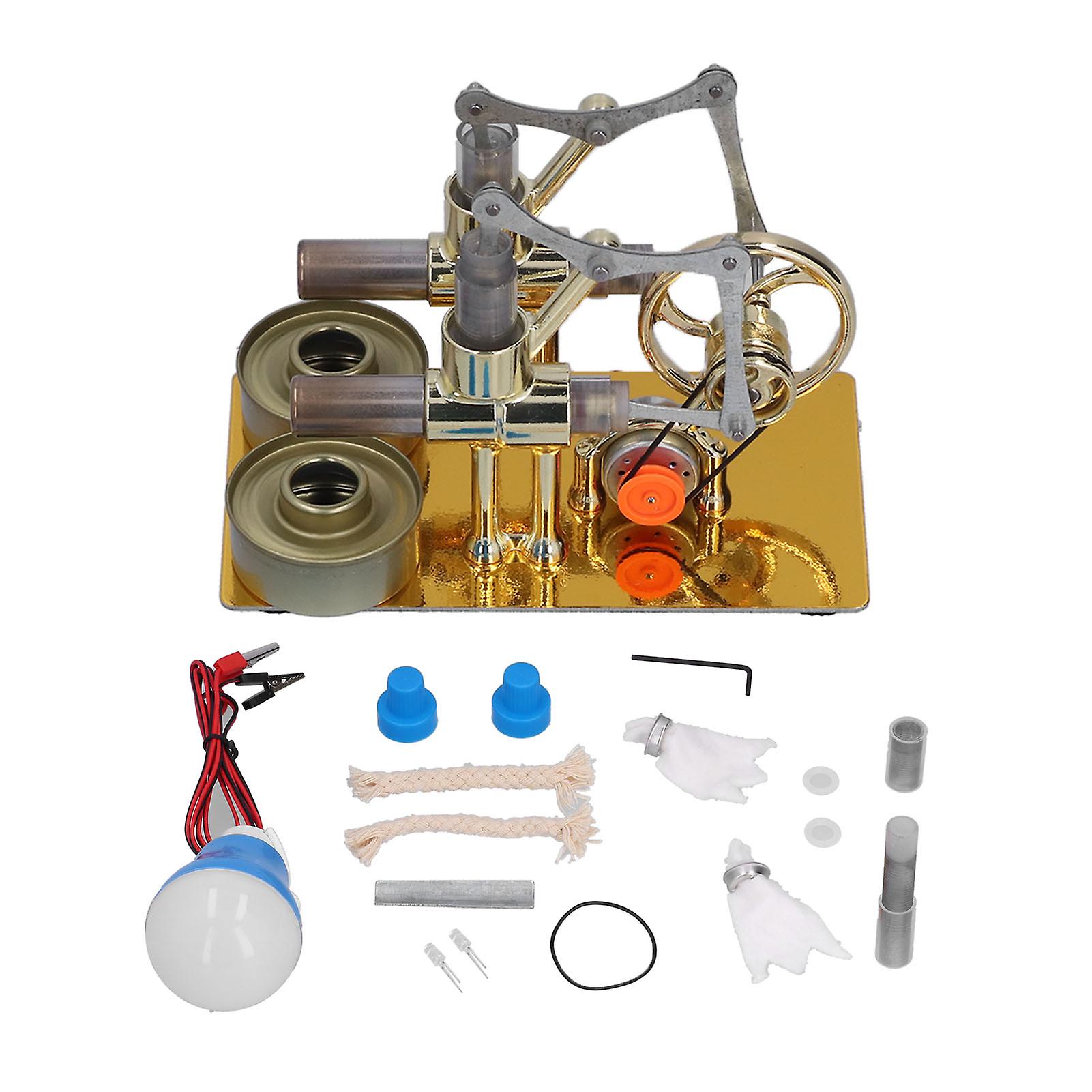 Stirling Engine Motor Model Educational Toy Physical Electricity Generator Model School Supplies