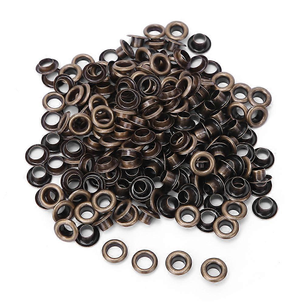 100 Pcs Brass Eyelets for Clothing, Bag Accessories, 4mm Double Sided Eyelets, Bronze