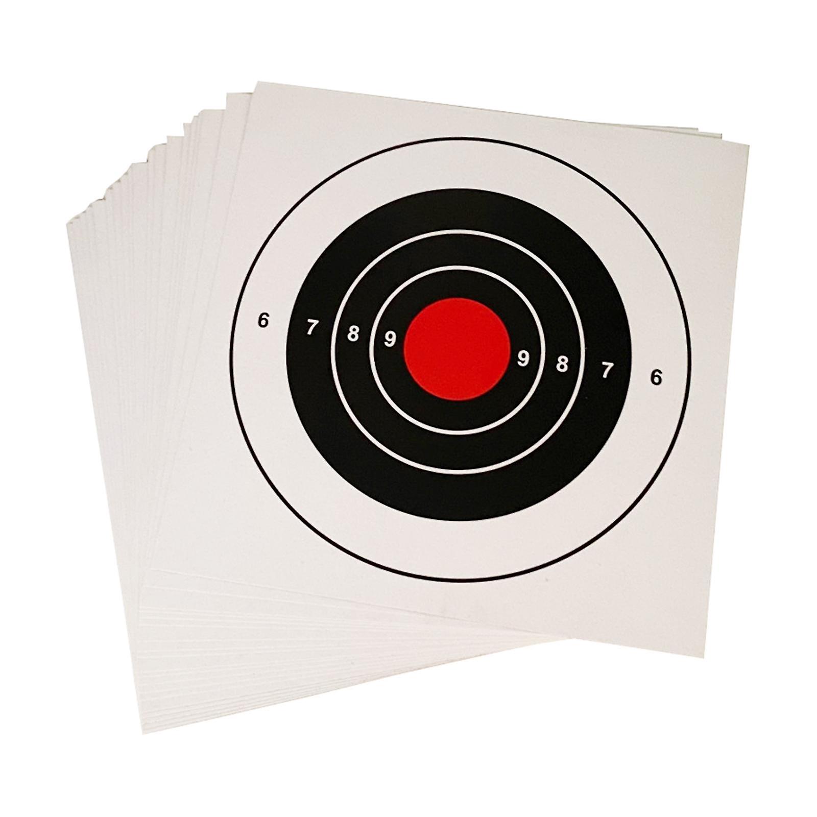 10Pcs Target Paper, Reactivity for Shooting Practice Bow Hunting BB Pellet