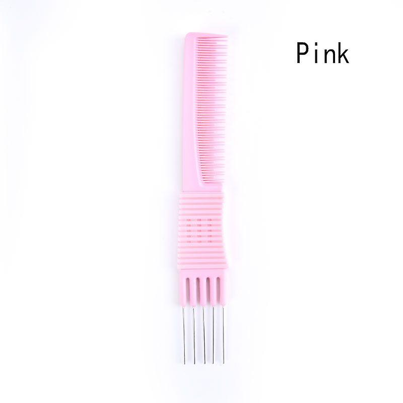 Oil Head Curly Comb Men Double Side Tooth Combs Steel Needle Fork Combs