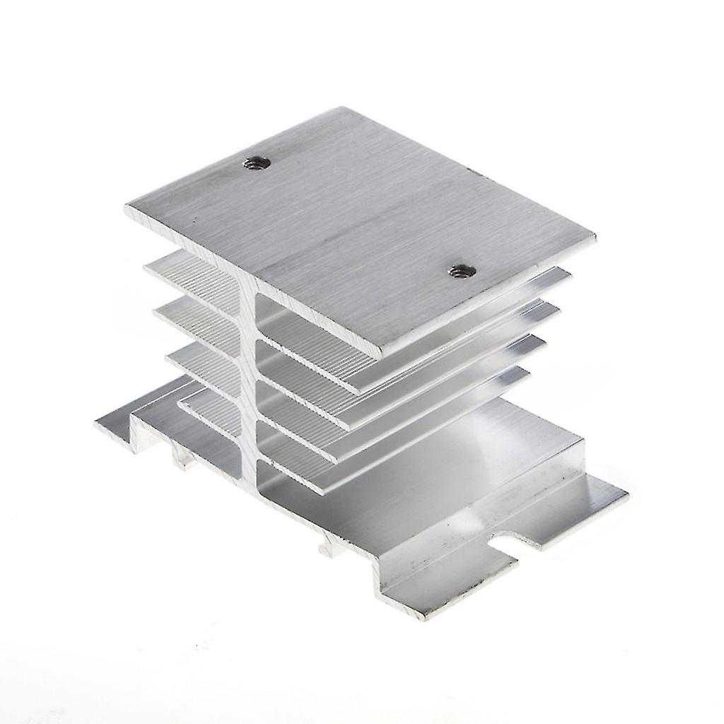 1pc Single Phase Solid State Relay Ssr Heat Sink Aluminum Dissipation Radiator