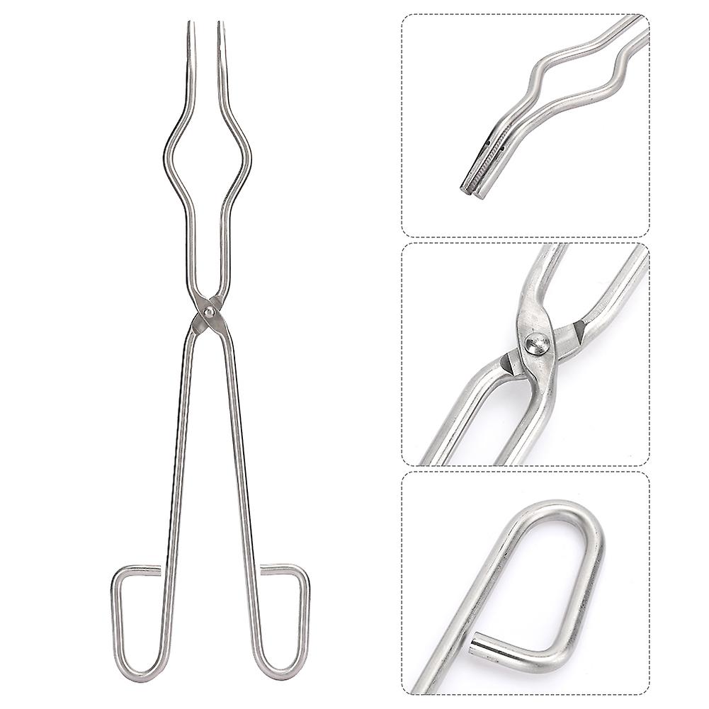 40 cm digeltang, laboratorierekvisita i metall, begerklemme i rustfritt stål