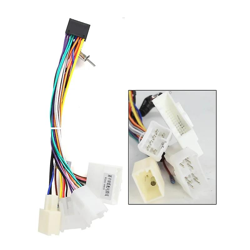 For Toyota Yaris 2012 - 2017 Car Radio Dashboard Panel Frame Power Cord