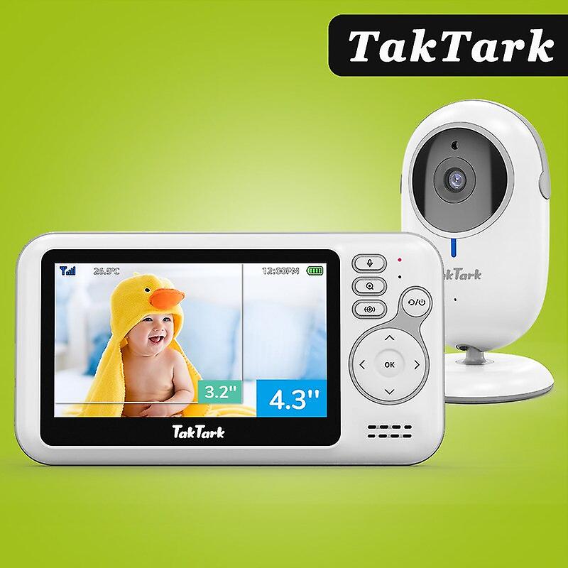 4.3 Inch Video Baby Monitor With Digital Zoom Surveillance Camera Auto Night Vision Two Way Intercom Babysitter Security NannySecurity Monitors & Reco