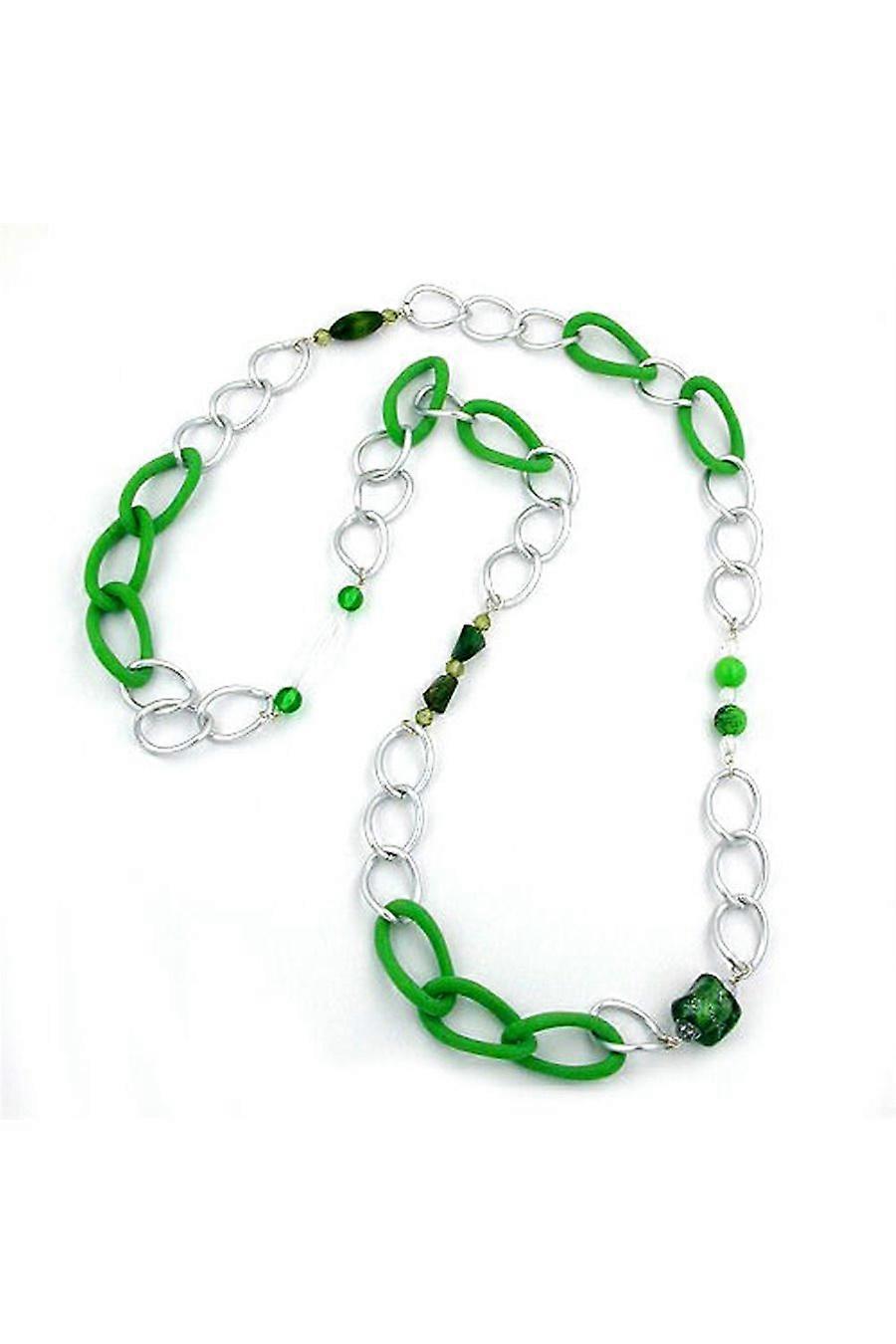 Necklace Curb Chain Beads 100cm - Gl02505
