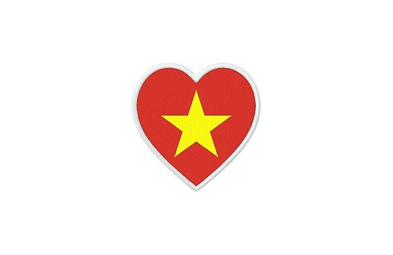 Patch badge ecusson prints thermocollant heart flag VN vietnam