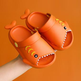 Veeki Toddler Sandals Boys Girls Slide Sandal Dinosaur Toddlers Flip Flops Outdoor Indoor Home Kids Summer Water Shoes-----Orange170 Yard