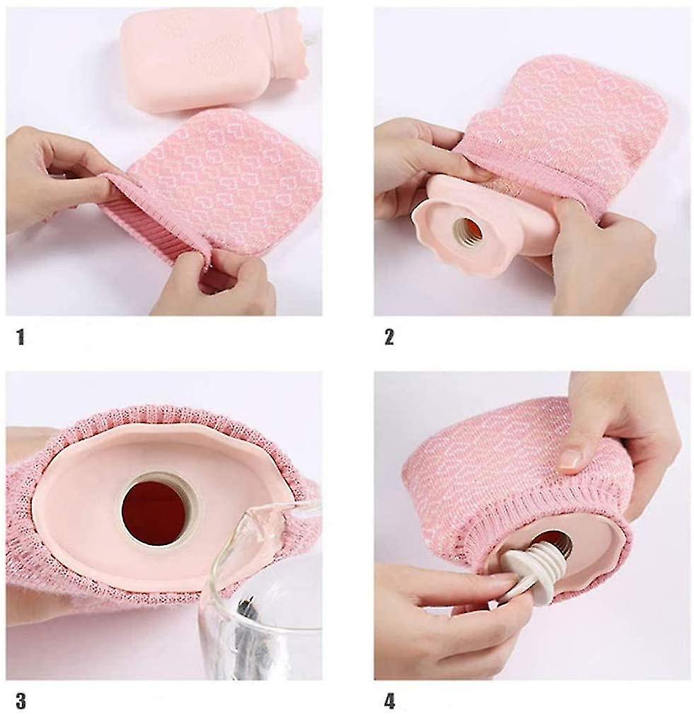 Latest Hot Water Bottle,small Lovely And Reusable Hot Water Bottles With Cover Hand Warmers,portable