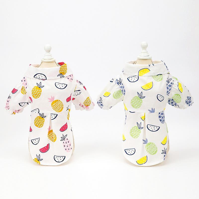 Pineapple Pattern Shirt Small Dog  Pet Costume