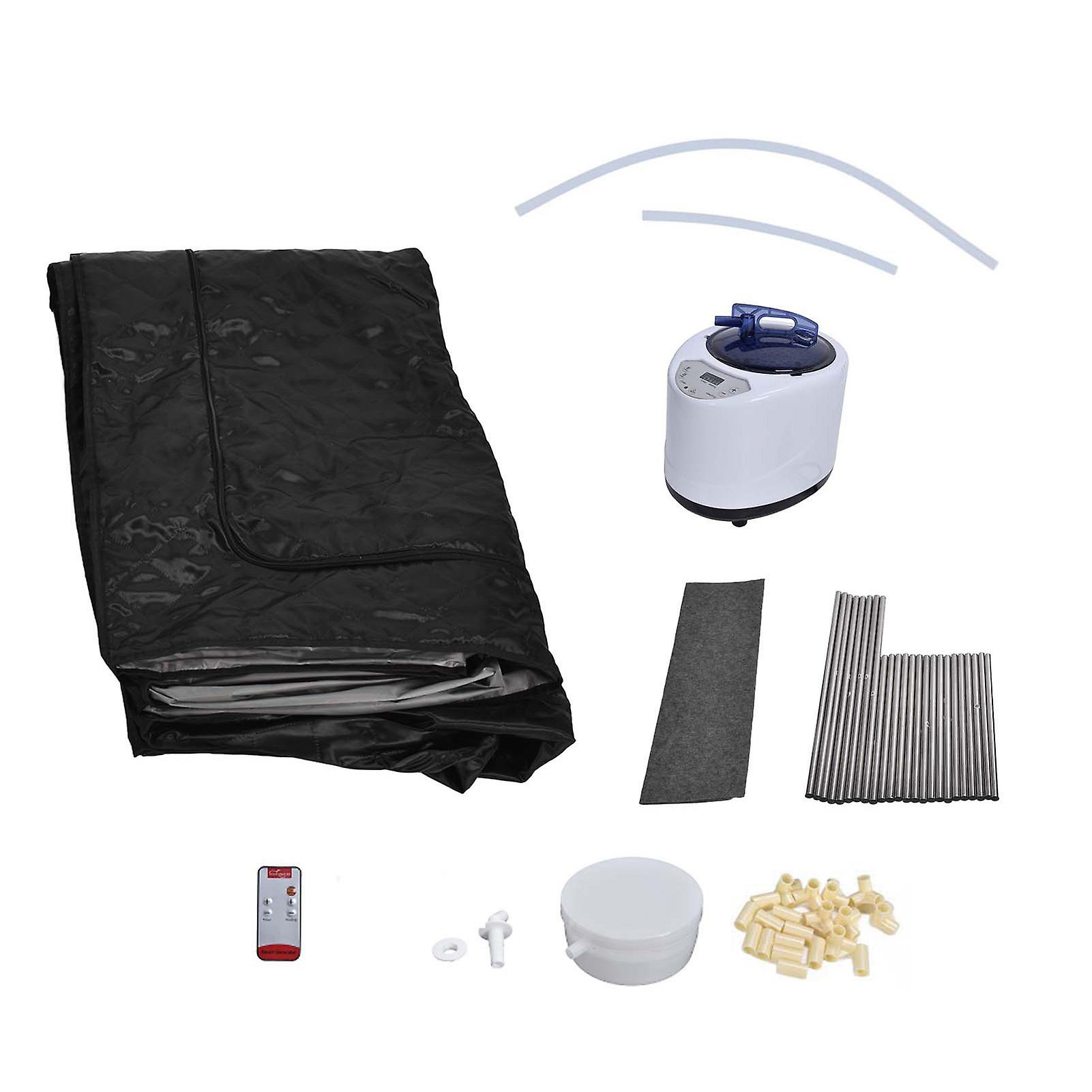 1000W Portable Steam Sauna Kit 1‑9 Gears Adjustable Sauna Generator 2.68L Tent Set for RelaxationUK AC220‑240V