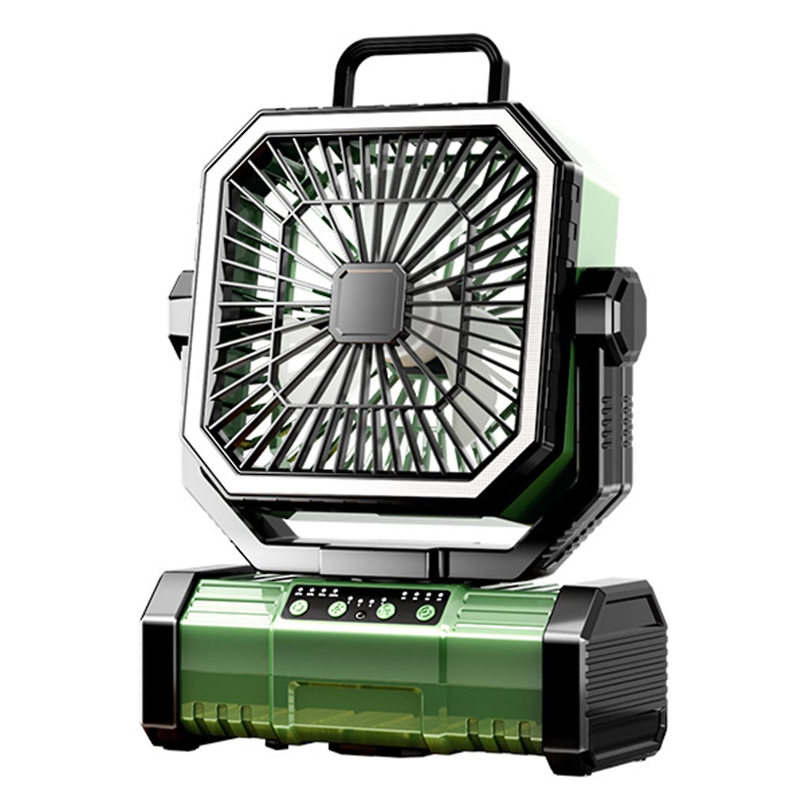 Rechargeable Fan Lantern Portable Camping Fan with LED Lantern for Emergency