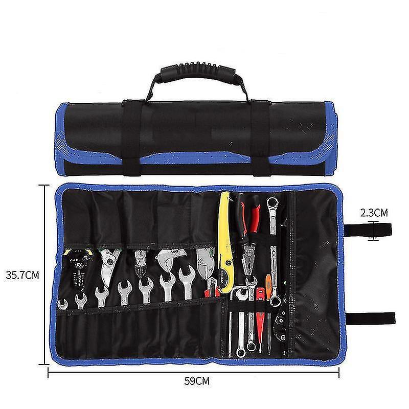 Canvas Reel Kit Pocket Insertion Electrician Portable Kit Wear-resistant Storage Bag Multifunctional