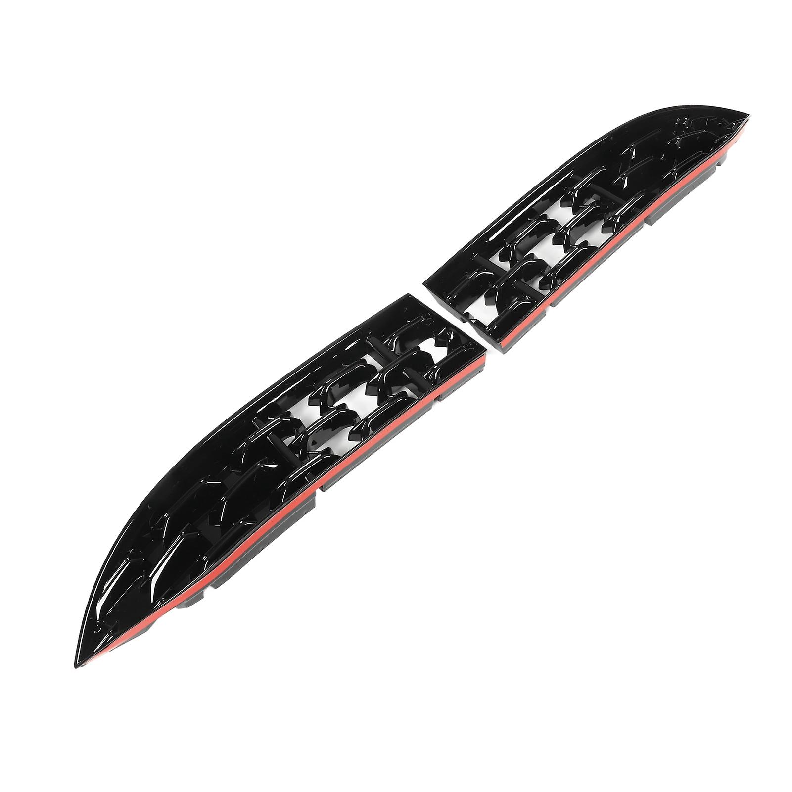2PCs Front Grille Guard Glossy Black Front Grill Mesh Inserts Trims Replacement for Mazda CX‑5 2022+ 